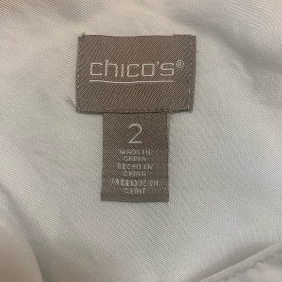 Chico’s white buttoned tunic, size 12, (Chico’s 2) - Picture 4 of 8